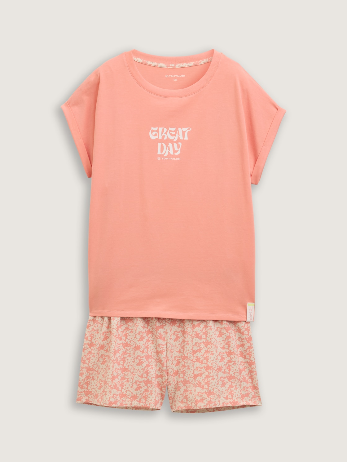 Pyjama-Set mit Allover-Print - red-medium-allover - Vorder-Produkt-Ansicht