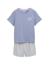 Geselecteerd, Pyjamaset met gestreept patroon door Tom Tailor, blauw