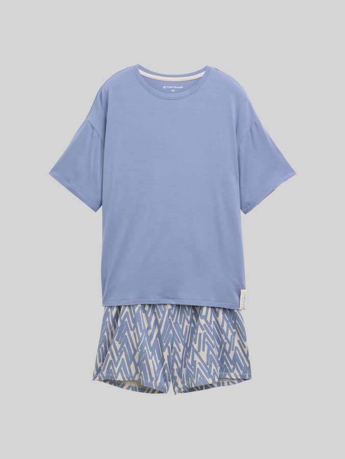 Set de pyjama avec imprimé allover par Women, blue-medium-allover