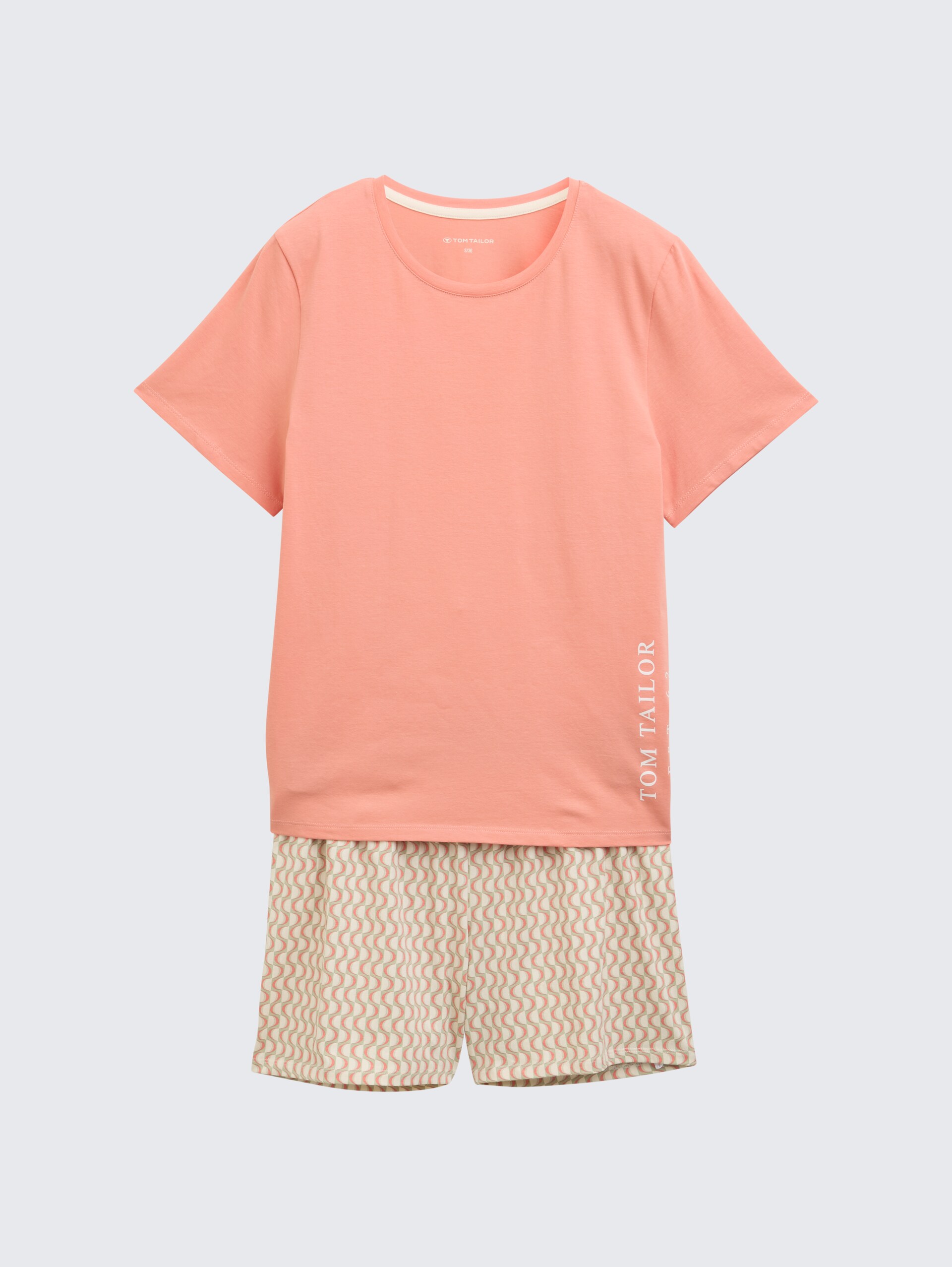 Pyjama-Set mit Allover-Print - red-medium-allover - Vorder-Produkt-Ansicht