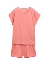 Geselecteerd, Pyjamaset met tekstopdruk door Tom Tailor, rood