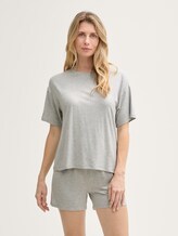 Ensemble de pyjama de base - grey-medium-melange - Vue de face du modèle