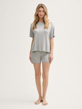 Ensemble de pyjama de base - grey-medium-melange - vue latérale du modèle