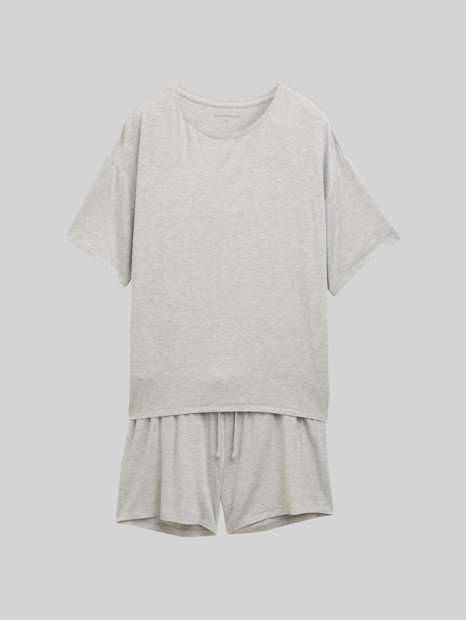 Basic Pyjama-Set von Women, grey-medium-melange