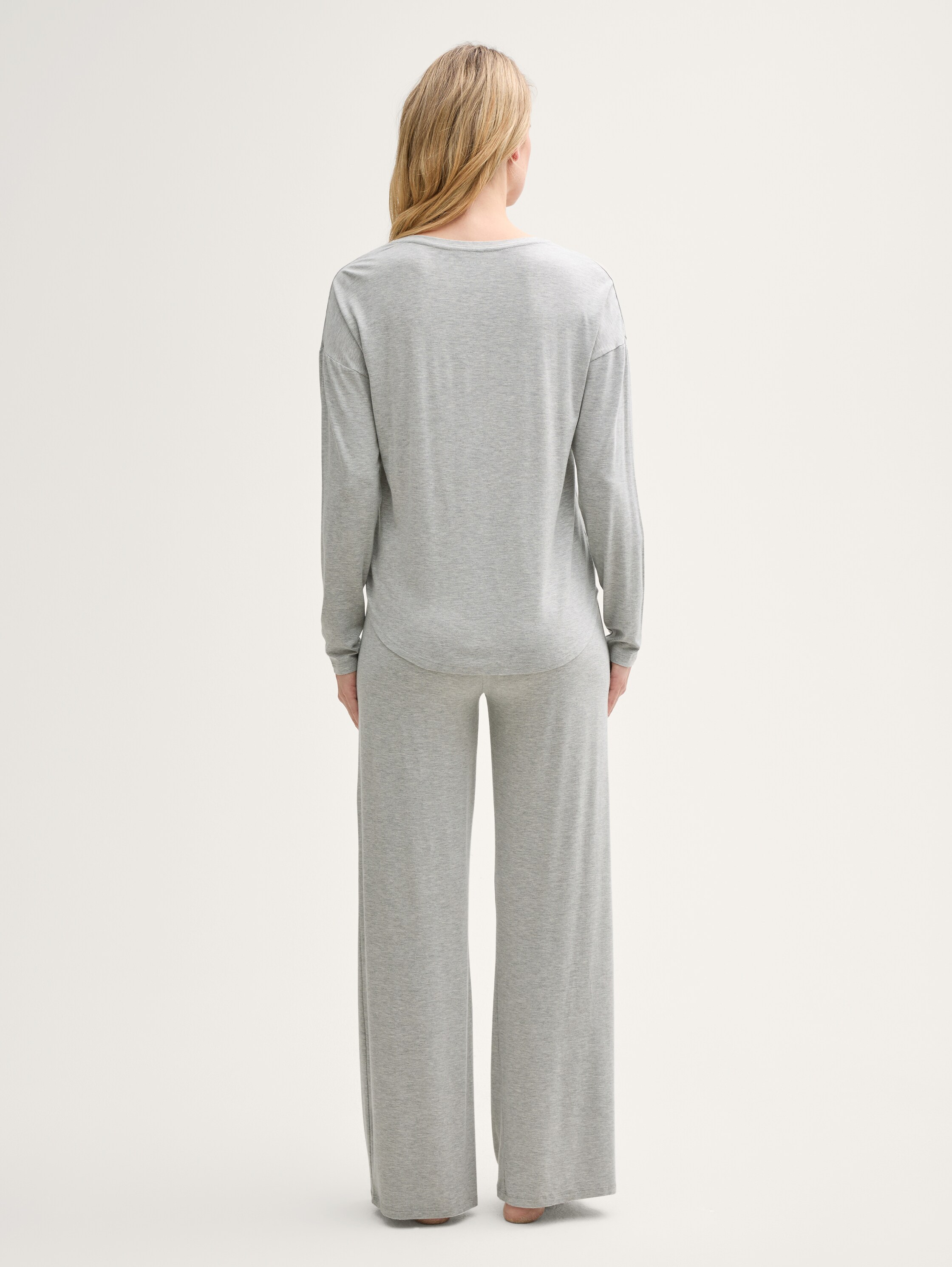 Basic Pyjama-Set - greymediummelange - 
