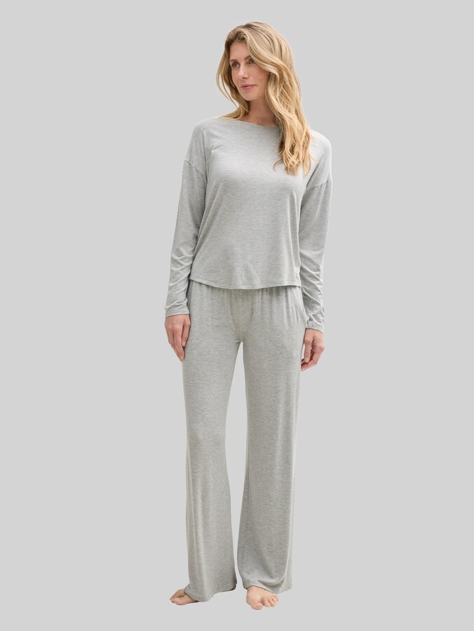 Basic Pyjama-Set von Women, grey-medium-melange