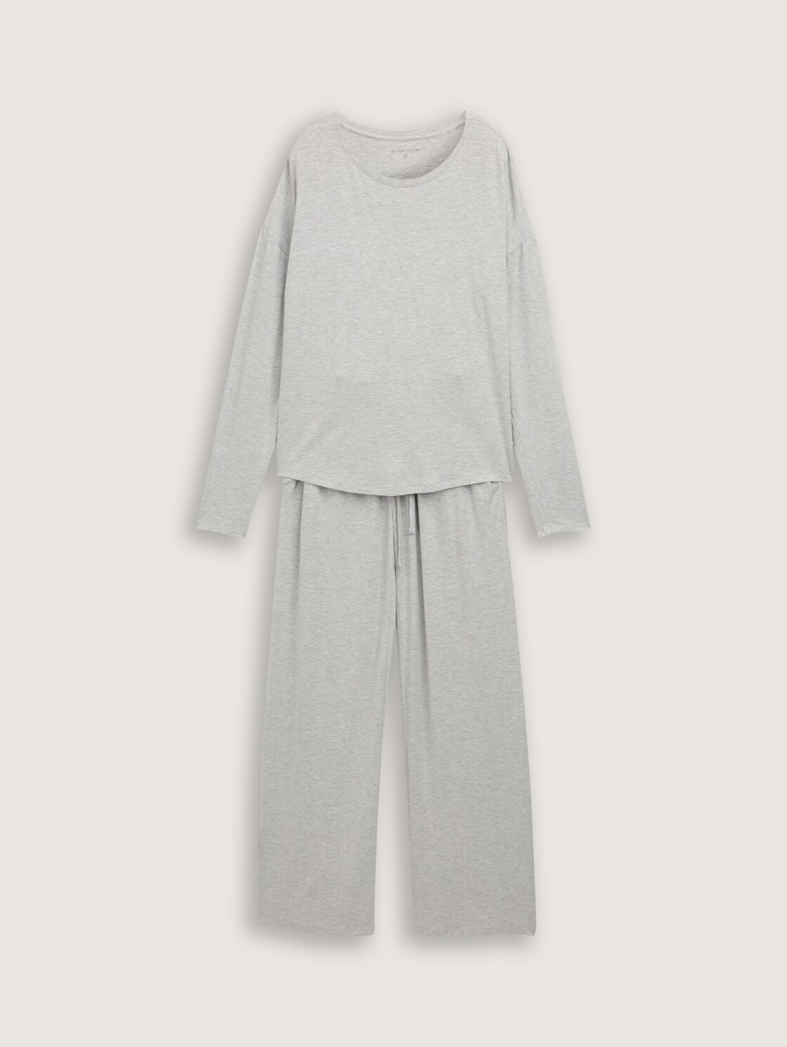 Basic Pyjama-Set - grey-medium-melange - Vorder-Produkt-Ansicht