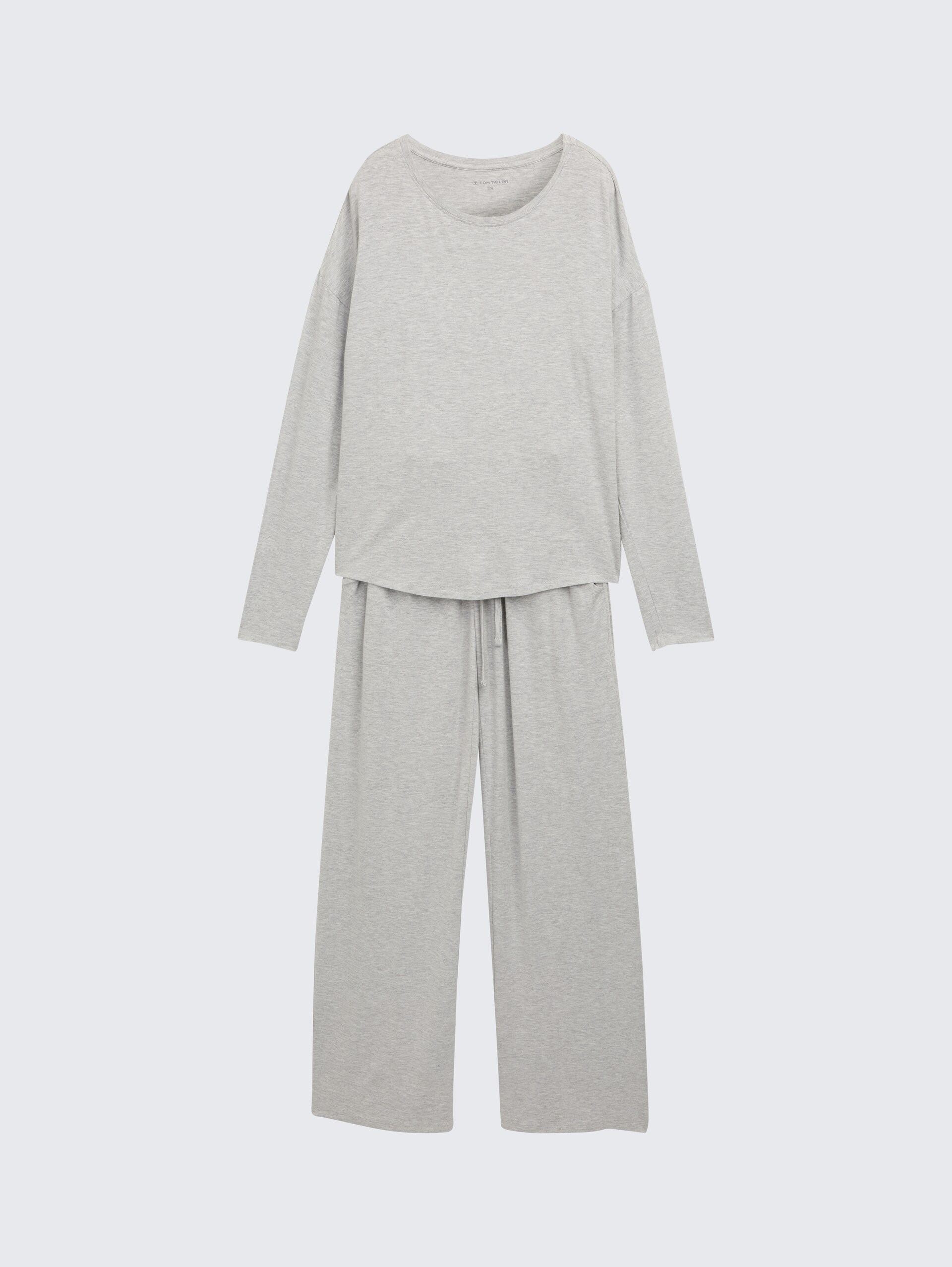 Basic Pyjama-Set - grey-medium-melange - Vorder-Produkt-Ansicht