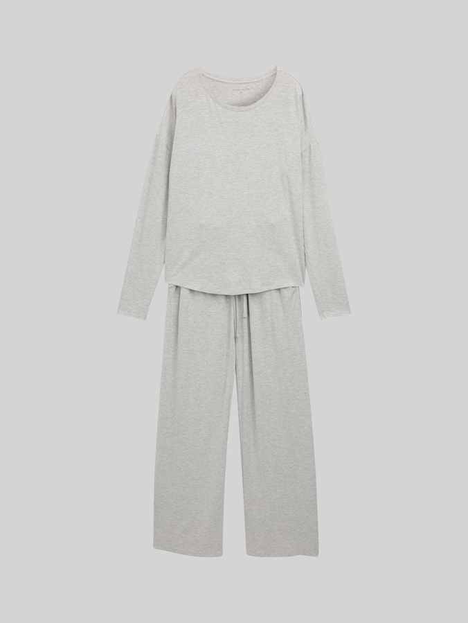 Ensemble de pyjama de base par Women, grey-medium-melange