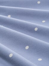 Pyjama-Set mit Punktemuster - blau-mittel-Punkte - Material-Ansicht