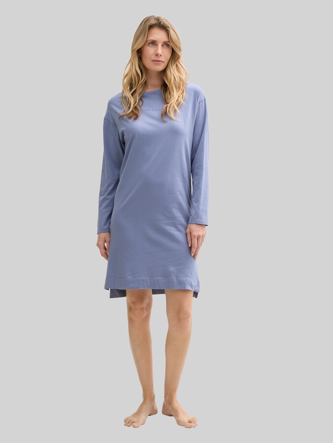 Nachthemd mit Logo Print von Women, blue-medium-solid