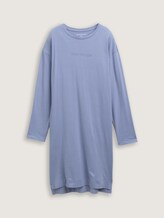 Chemise de nuit à logo imprimé - blue-medium-solid - Vue de face du produit