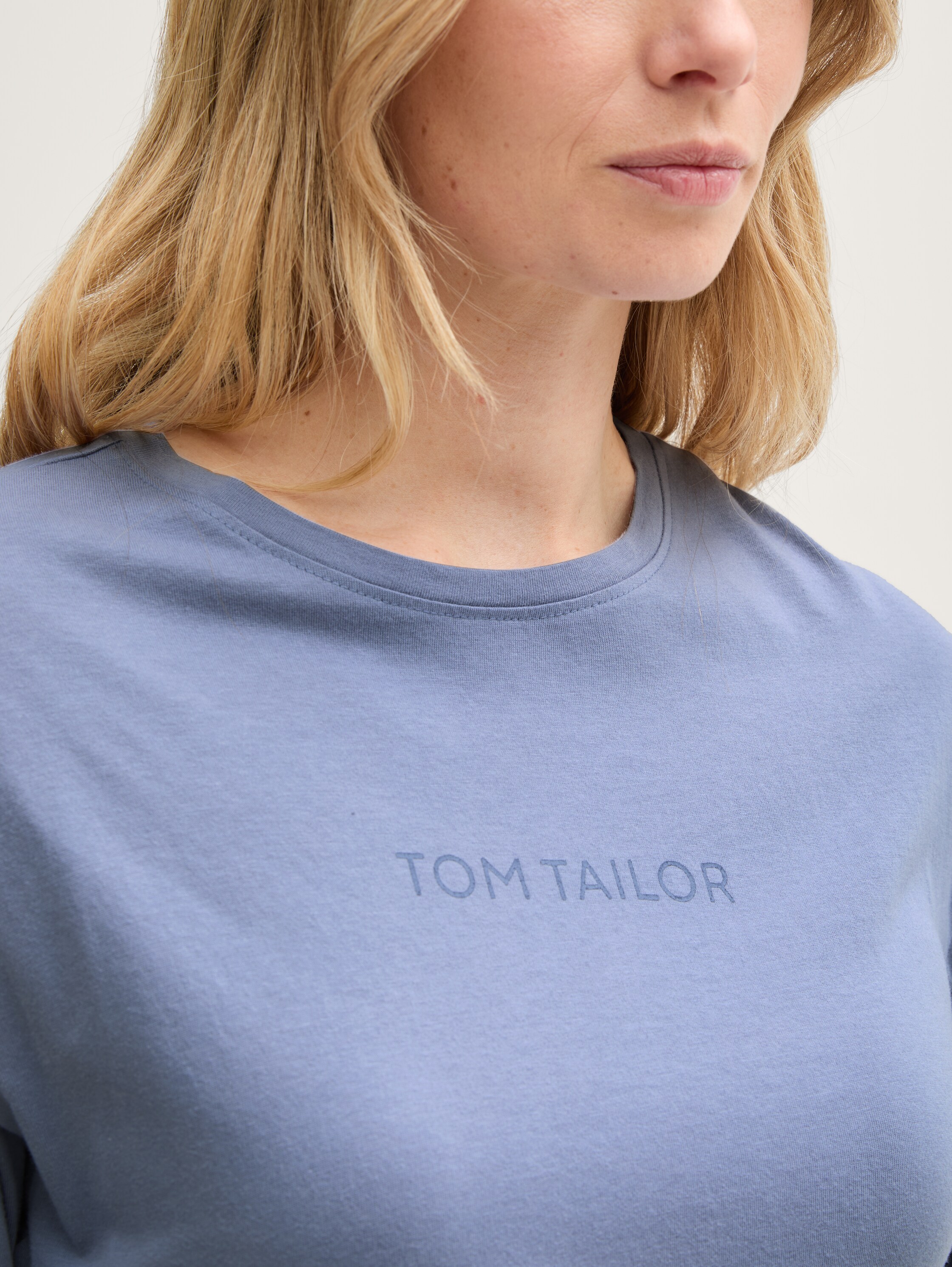 Nachthemd mit Logo Print - bluemediumsolid - 