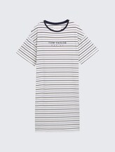 Nachthemd mit Streifenmuster - white-medium-horizontal stripe - Vorder-Produkt-Ansicht
