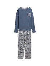 Selected, Pyjama set with all-over print by Tom Tailor, blue