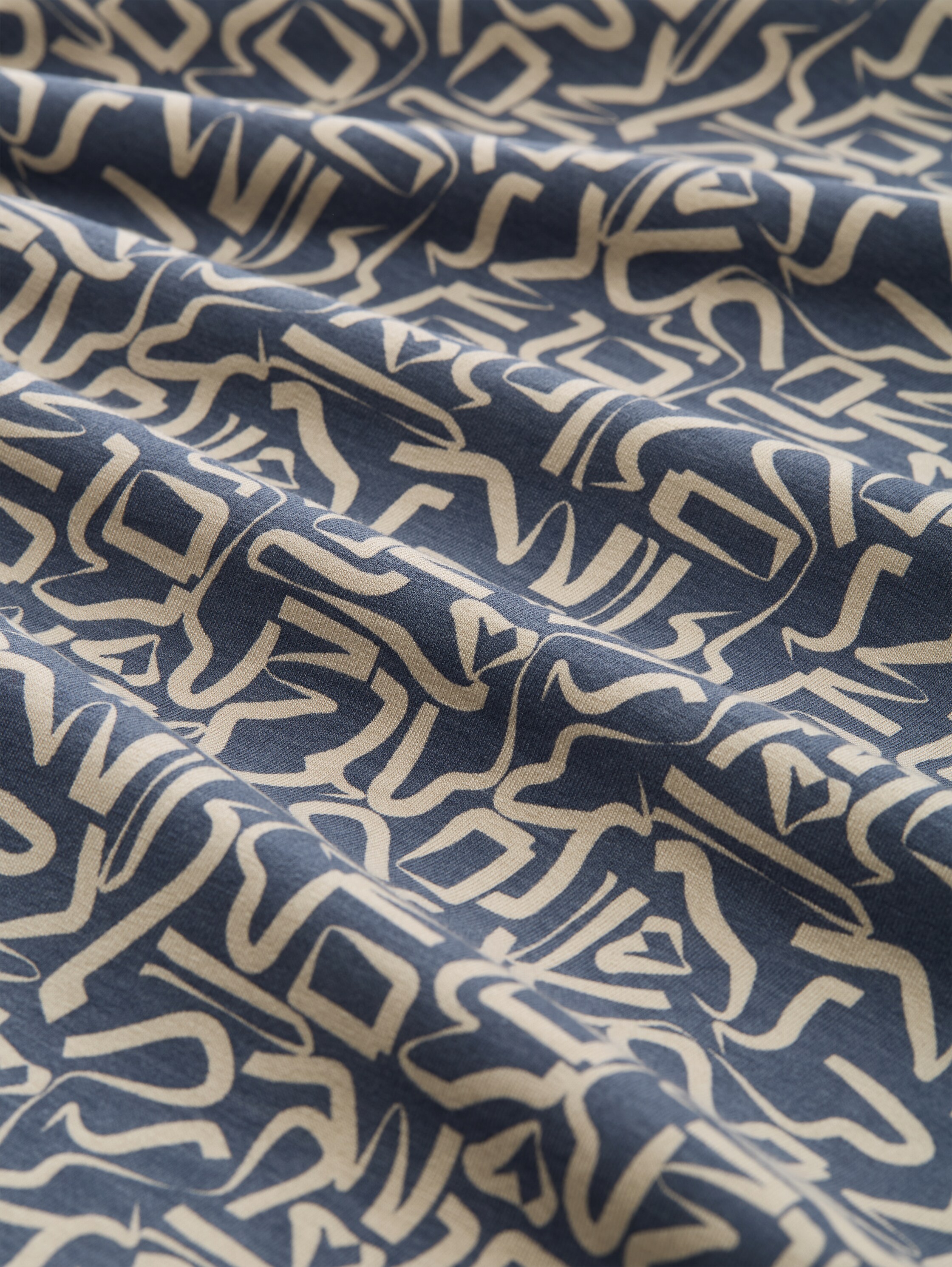 Pyjama set with all-over print - blue-medium-allover - Material view