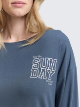 Pyjama-Set mit Allover-Print - blue-medium-allover - Detail-Model-Ansicht