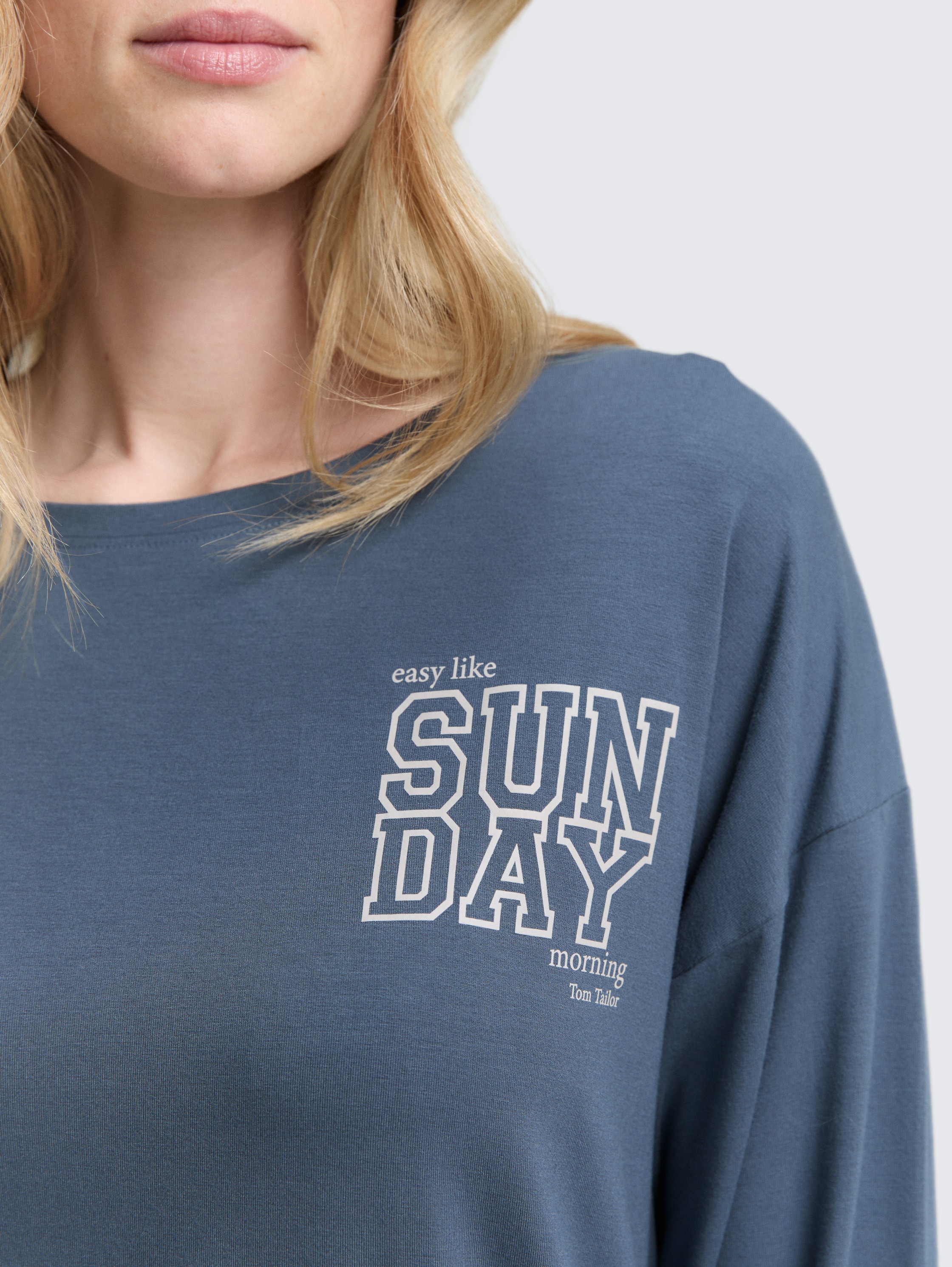 Pyjama set with all-over print - blue-medium-allover - Detail model view