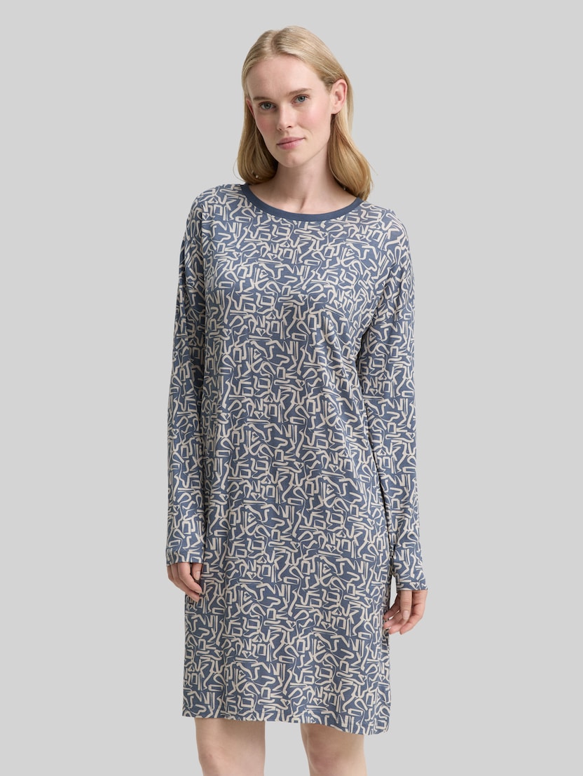 Gemustertes Nachthemd von Women, blue-medium-allover