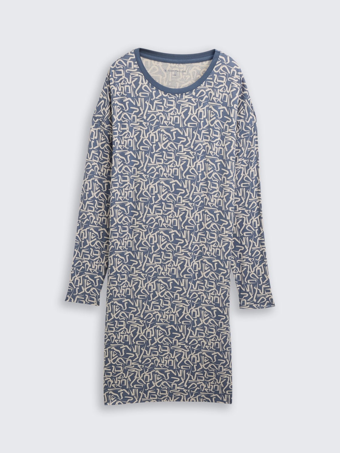 Patterned nightdress - blue-medium-allover - Front product view