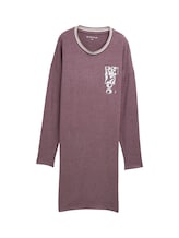 Geselecteerd, Nachthemd in gemêleerde look door Tom Tailor, paars