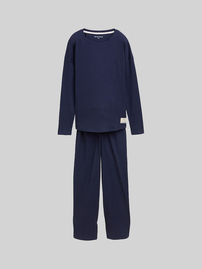 Basic Pyjama-Set von Women, blue-medium-solid