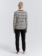 Pyjamaset met streepjesmotief - grey-dark-horizontal stripe - Model-achteraanzicht