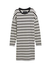 Ausgewählt, Gestreiftes Nachthemd von Tom Tailor, grau