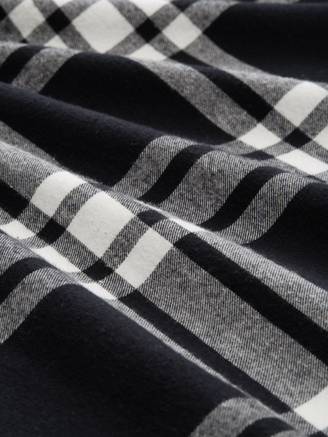 Pyjama-Set mit Karomuster - grey-dark-check - Material-Ansicht