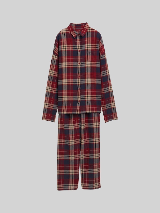 Pyjama-Set mit Karomuster von Women, red-medium-check