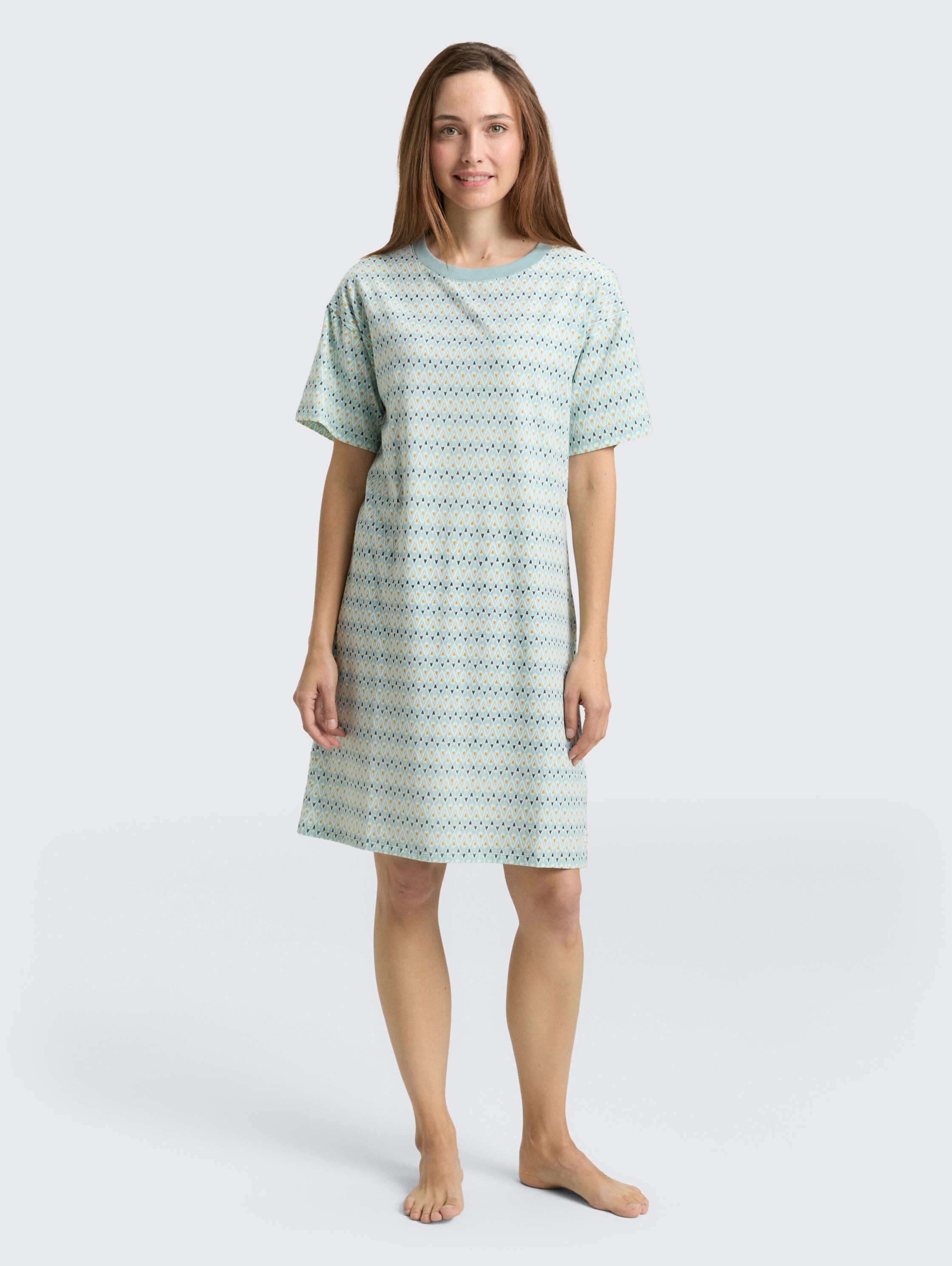 Nightdress with pattern - bluemediumallover - 