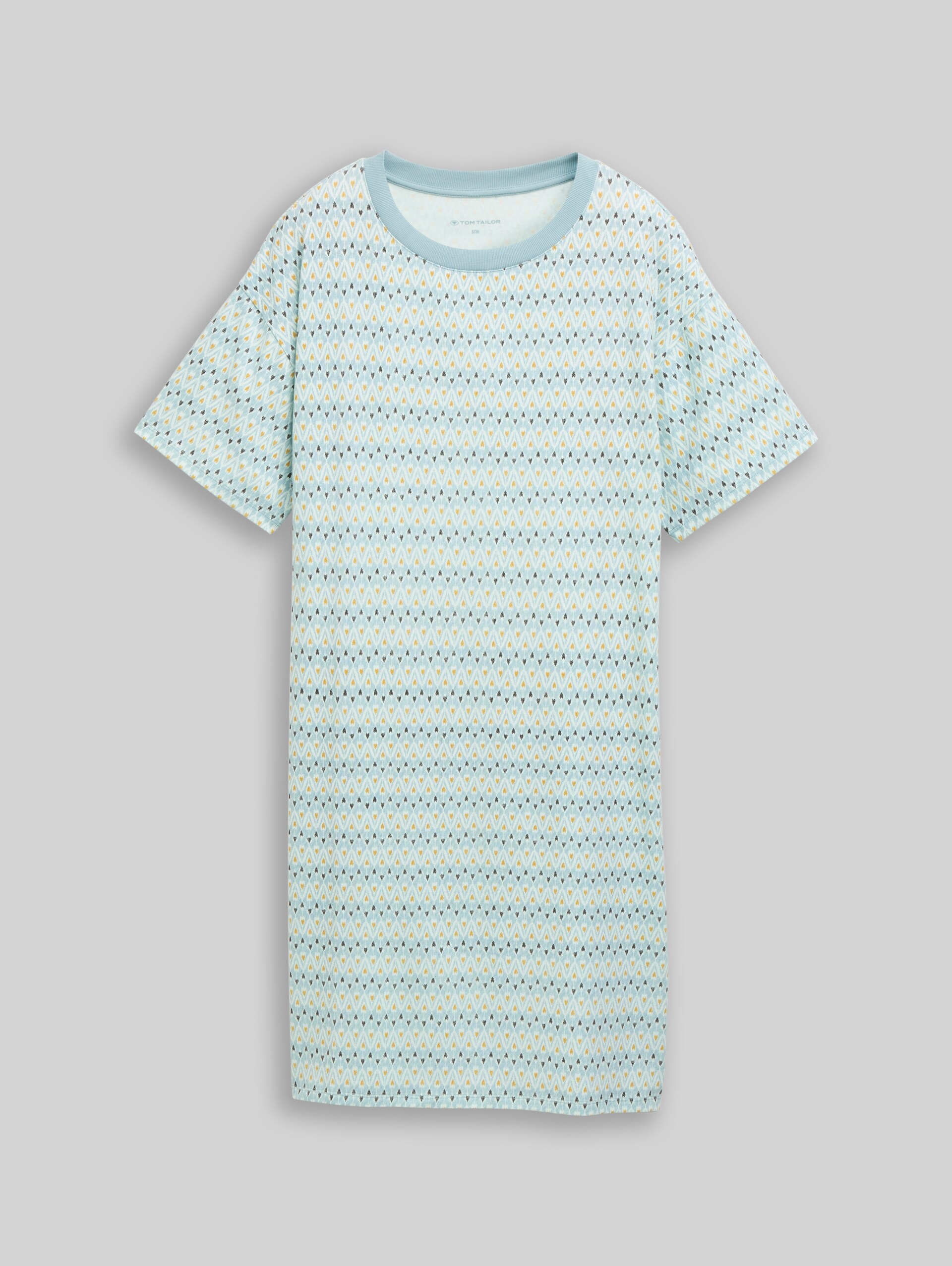 Nightdress with pattern - blue-medium-allover - Front product view