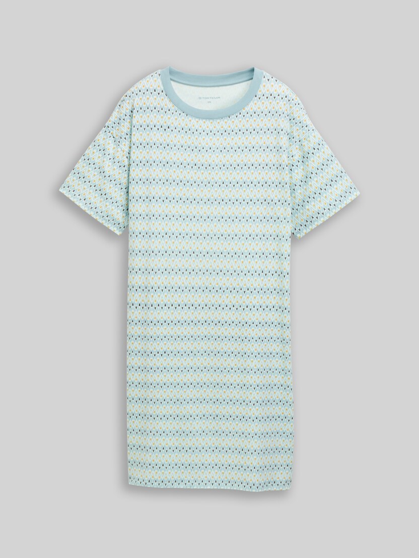 Chemise de nuit à motifs par Women, blue-medium-allover