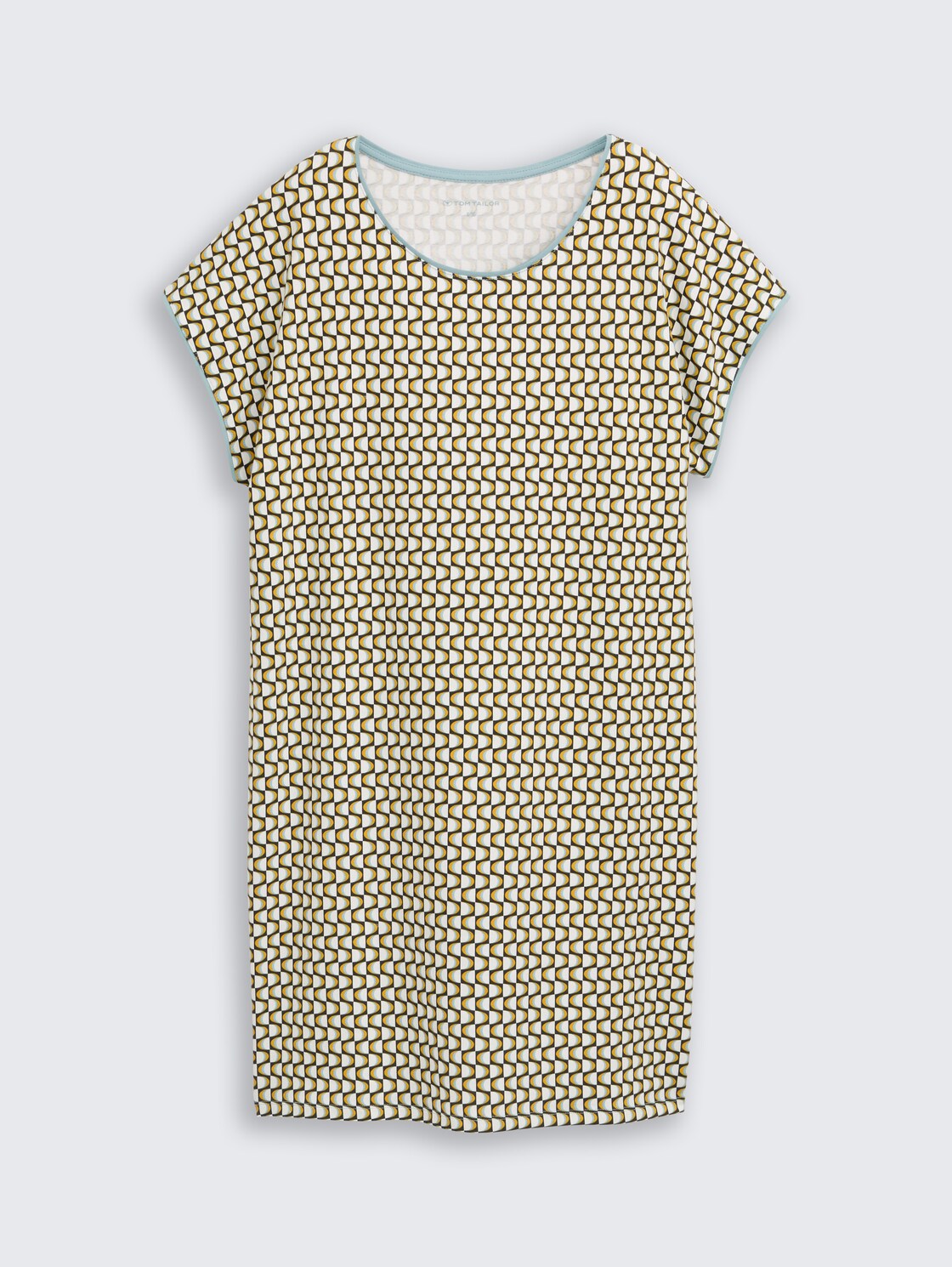 Nachthemd mit Muster - schwarz-mittel-Allover - Vorder-Produkt-Ansicht