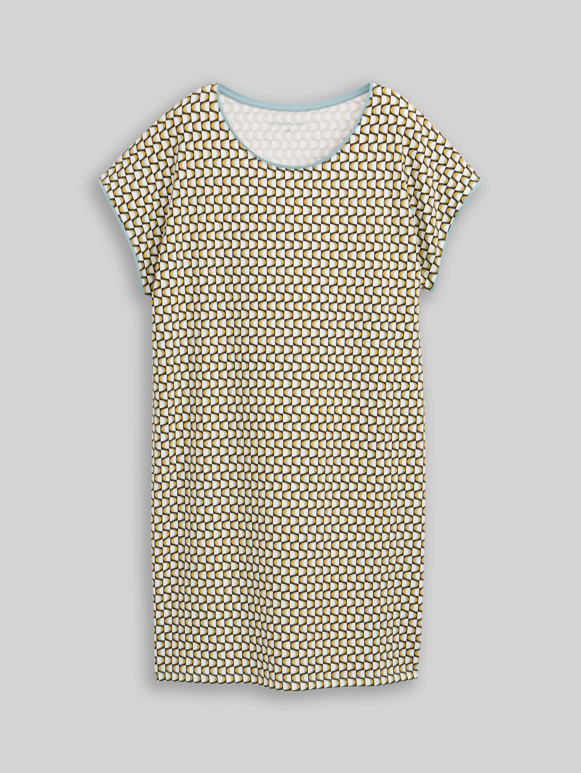 Nachthemd mit Muster - schwarz-mittel-Allover - Vorder-Produkt-Ansicht