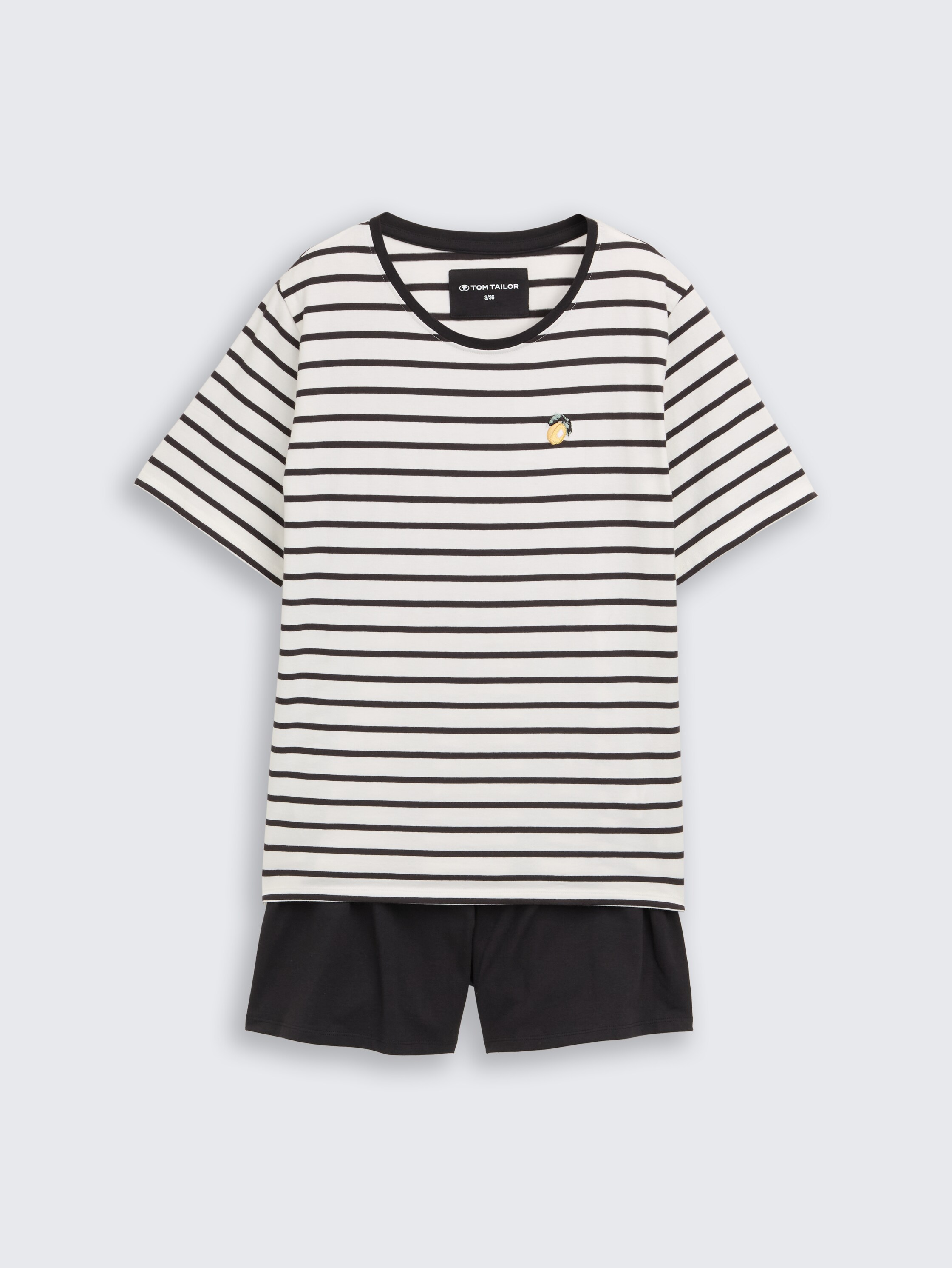 Pyjama set with striped pattern - blackmediumstriped - 