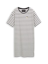 Ausgewählt, Nachthemd mit Streifenmuster von Tom Tailor, weiß