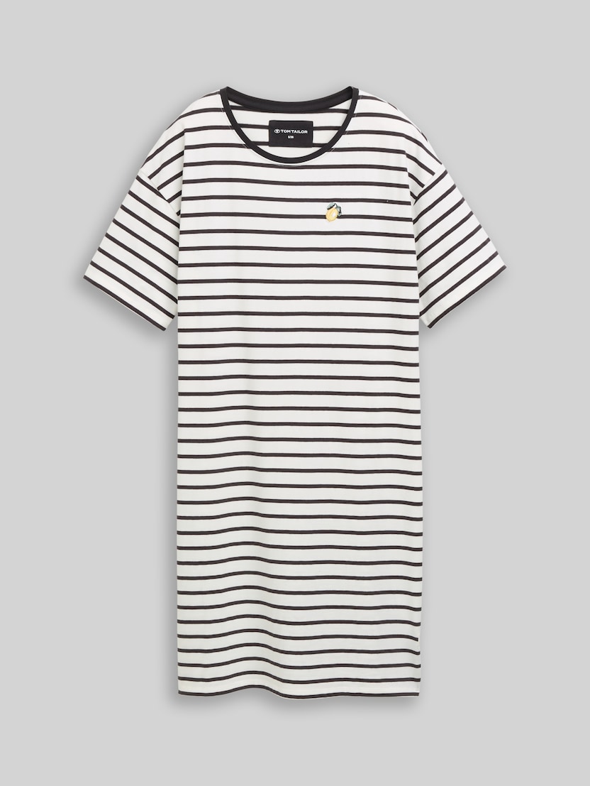 Chemise de nuit à rayures par Women, white-medium-horizontal stripe