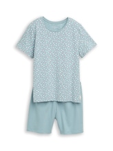 Ausgewählt, Pyjama-Set mit Herzmuster von Tom Tailor, blau