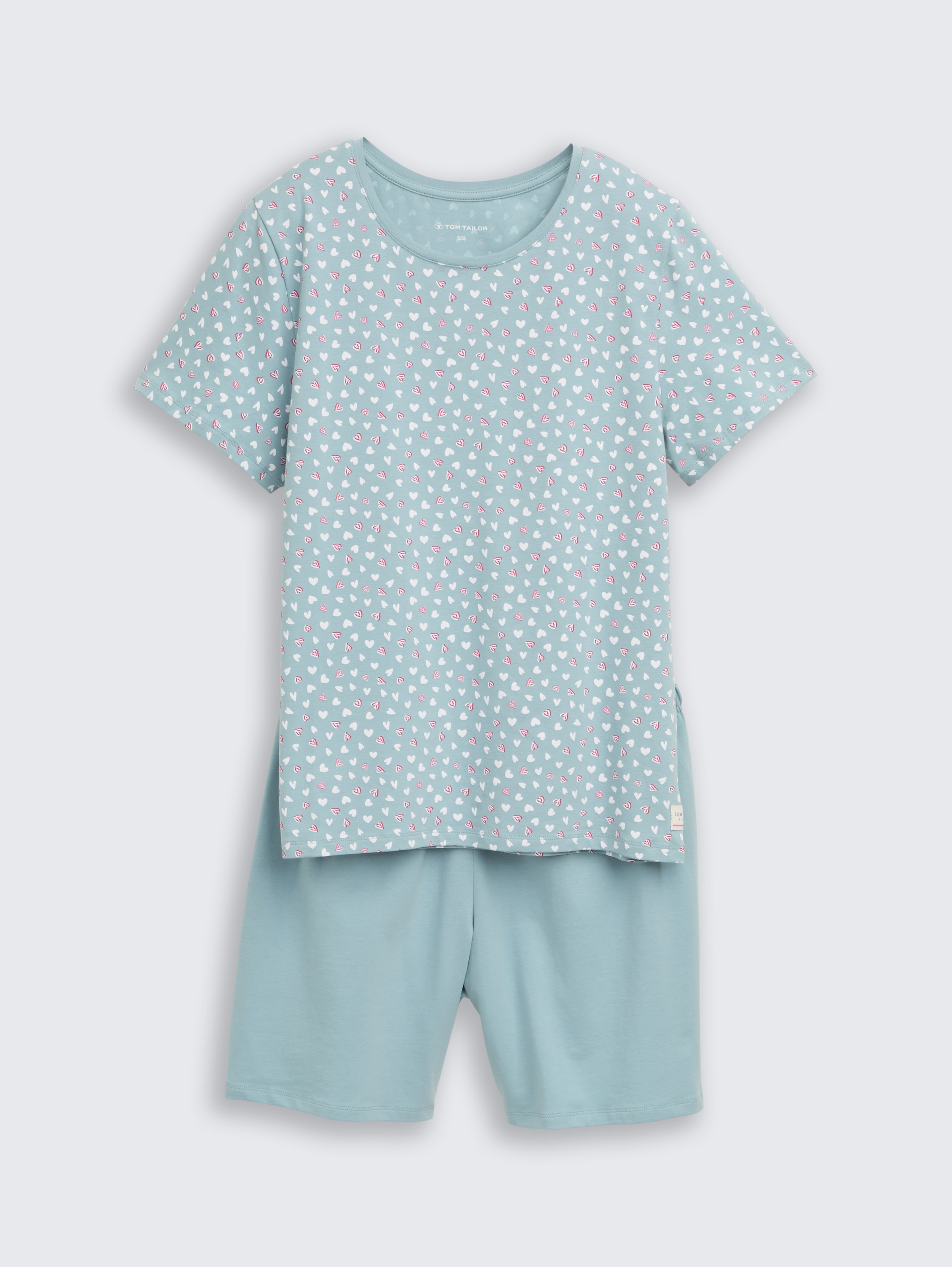 Pyjama set with heart pattern - bluemediumallover - 