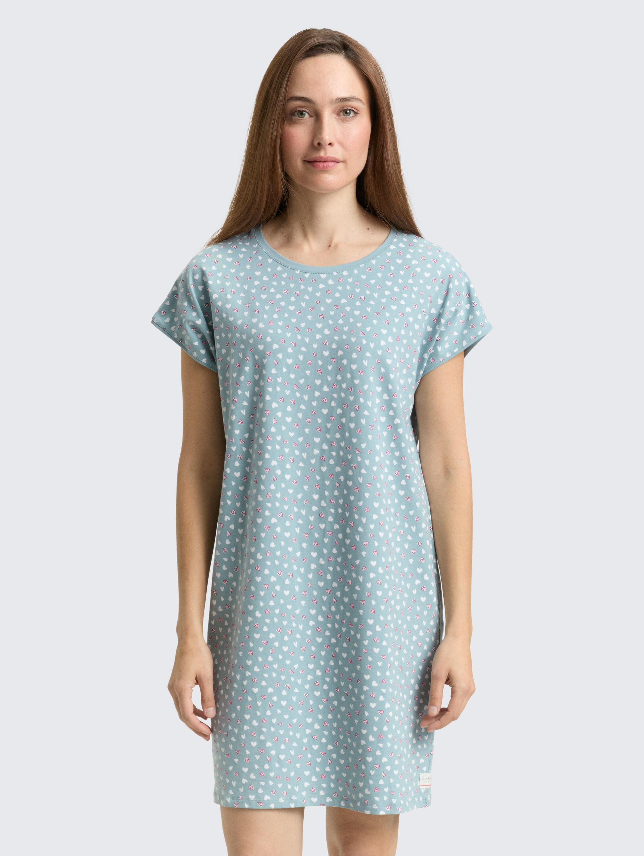 Nightdress with heart pattern - bluemediumallover - 