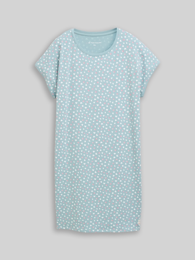 Nachthemd met hartjesmotief door Women, blue-medium-allover