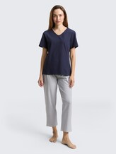 Ensemble pyjama - blue-dark-allover - Vue de face du modèle