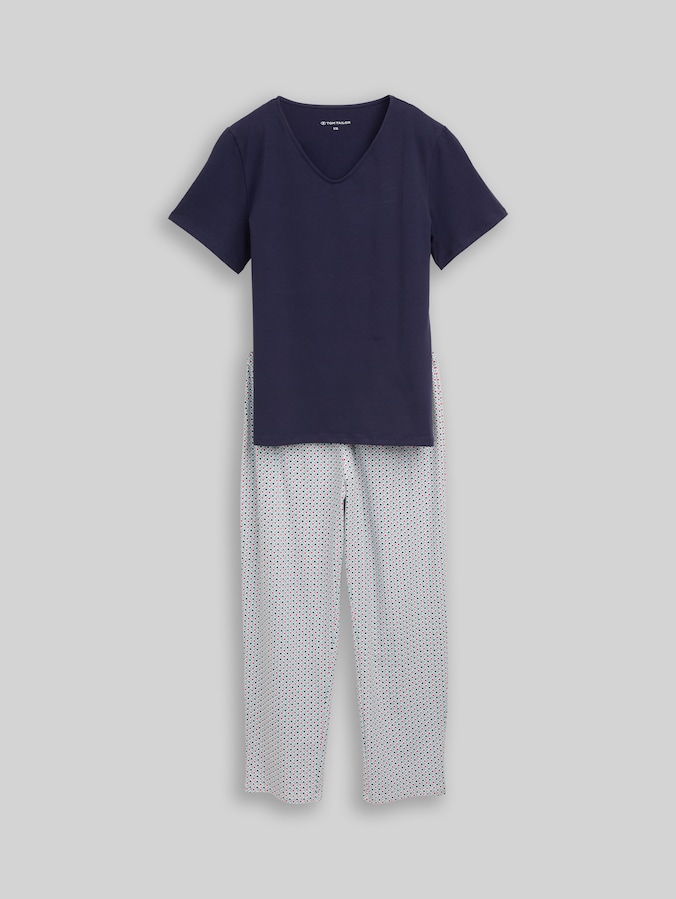 Pyjama set by Women, blue-dark-allover