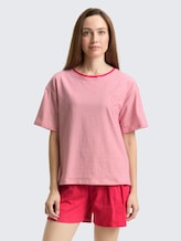 Pyjamaset met streepjesmotief - red-medium-horizontal stripe - Model vooraanzicht