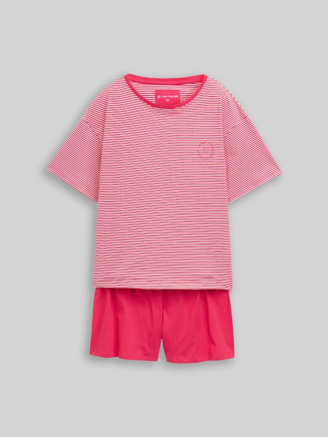 Pyjamaset met gestreept patroon door Women, red-medium-horizontal stripe