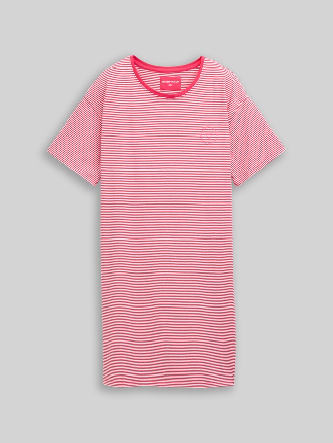 Nachthemd met streepjesmotief door Women, red-medium-horizontal stripe