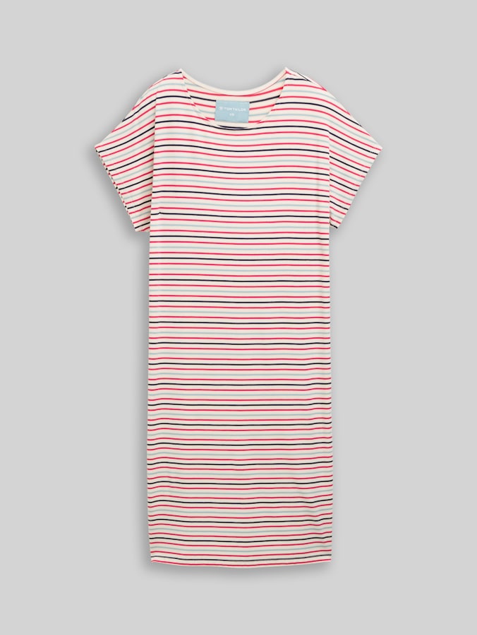 Nachthemd mit Streifenmuster von Women, white-medium-horizontal stripe
