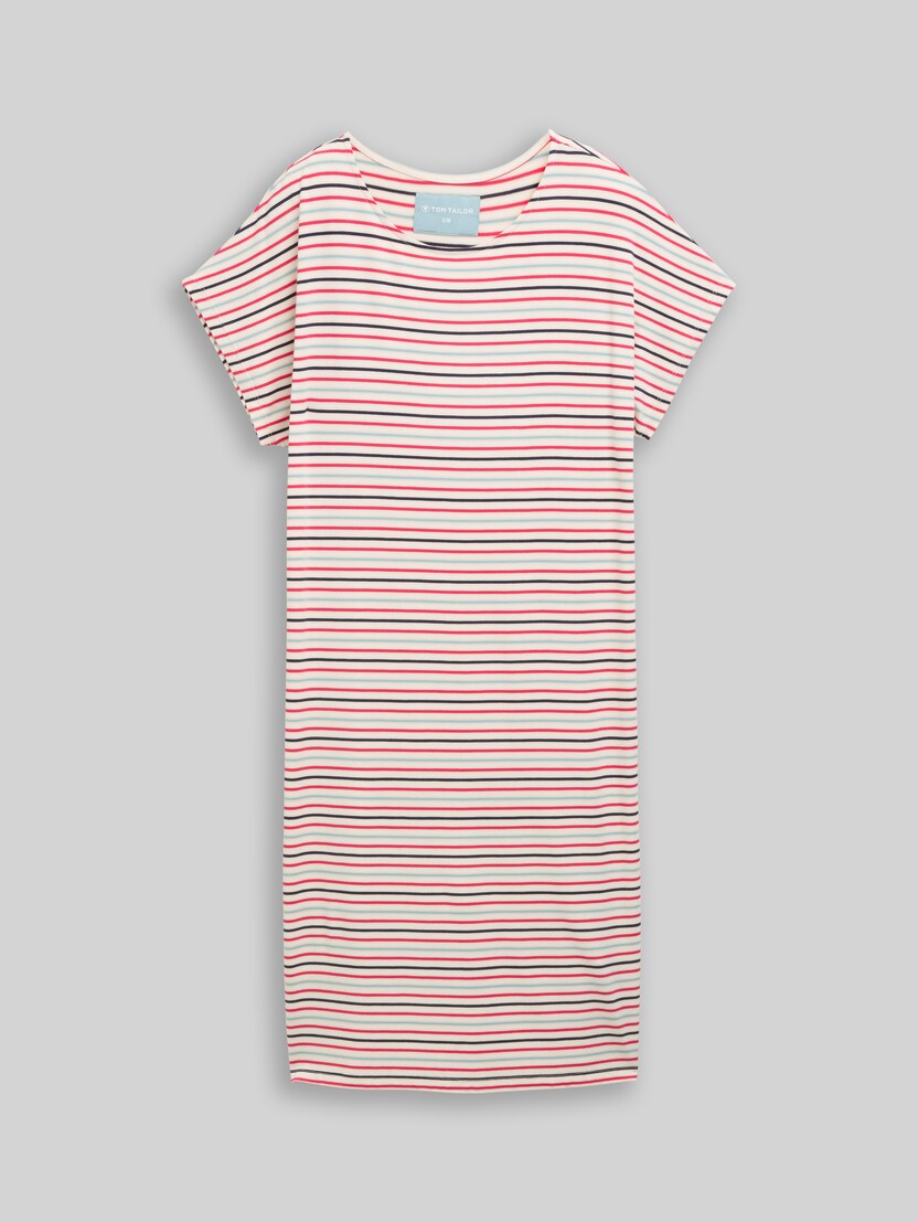 Chemise de nuit à rayures par Women, white-medium-horizontal stripe