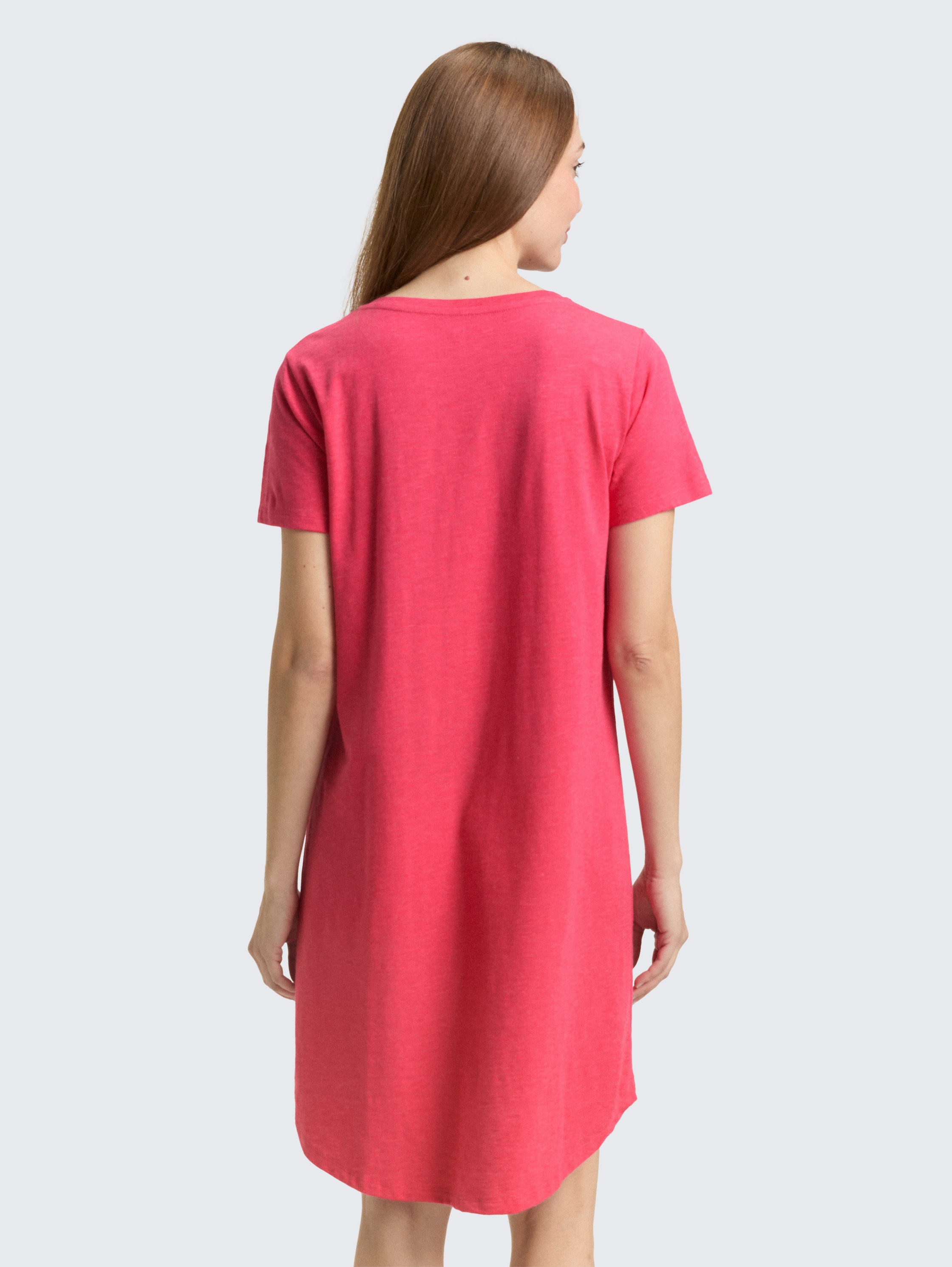 Nachthemd aus Baumwoll-Mix - redmediumsolid - 